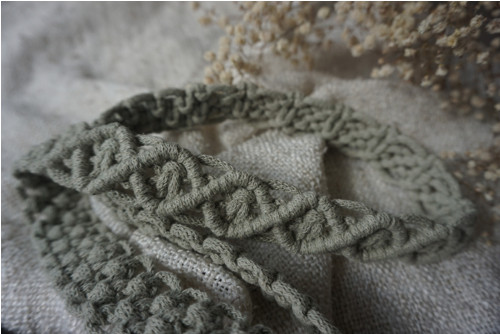 Macramé popruh na telefon Olive — foto 4
