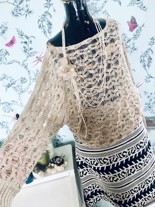 Svetřík boho přízový — foto 4