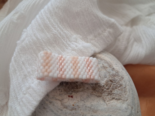 Prsten bílo růžový — foto 2