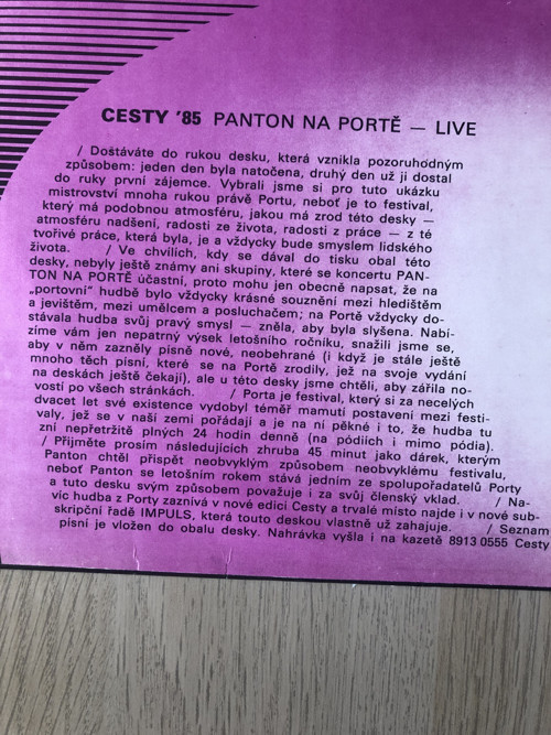 LP "Cesty 85" — foto 3