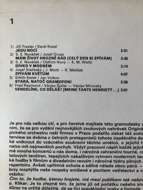 LP "Originální pražský synkopický orchestr" — foto 3