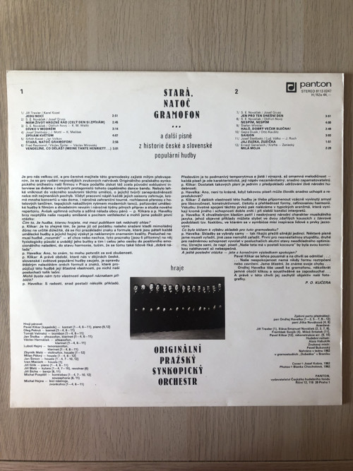 LP "Originální pražský synkopický orchestr" — foto 2
