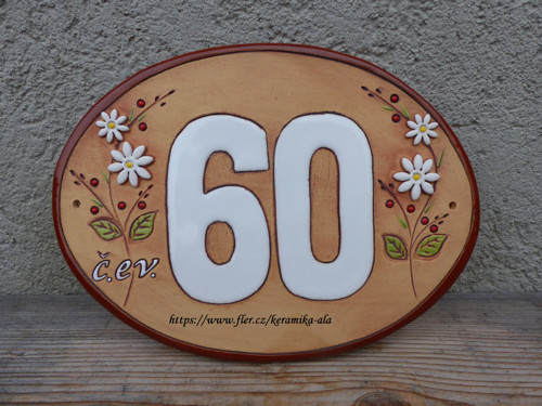Keramická cedulka 23,5x17cm / na objednávku — foto 2
