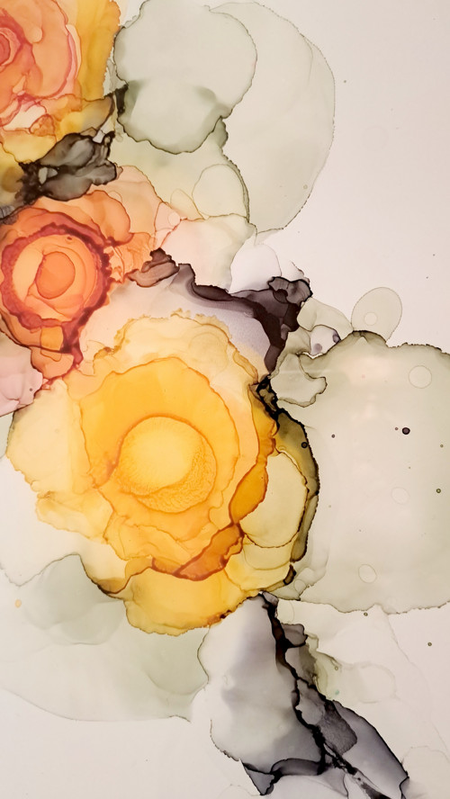 Obraz urobený technikou Alcohol Ink — foto 3