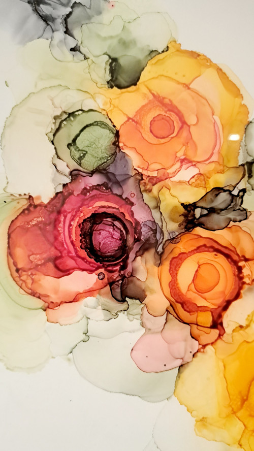 Obraz urobený technikou Alcohol Ink — foto 2