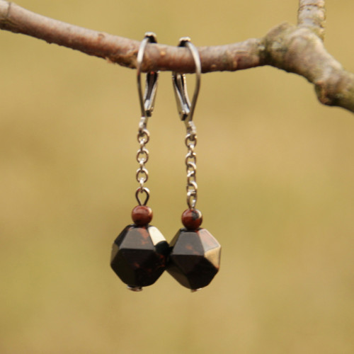 Mahagonový obsidián, chirurg. ocel — foto 2