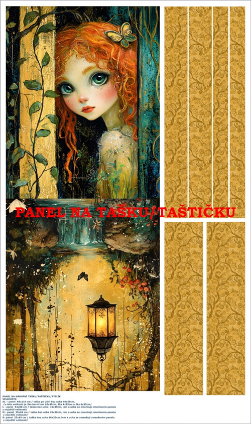 Panel na tašku/taštičku - bavlna XL — foto 2