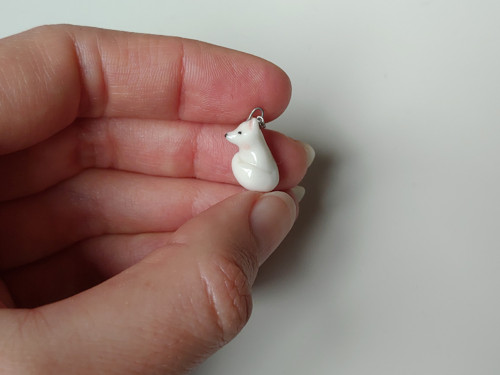 Přívěsek liška porcelánová — foto 2