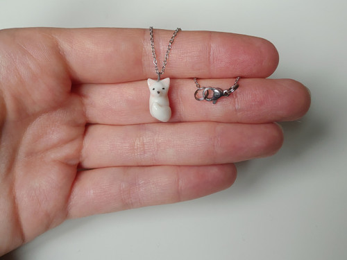 Přívěsek liška porcelánová — foto 3