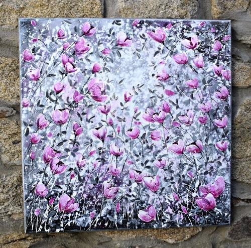 Ráno v zahradě......60x60cm — foto 2
