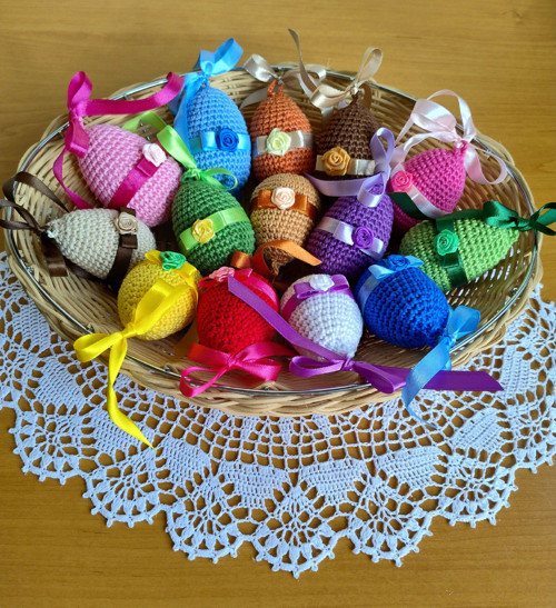 Háčkovaná velikonoční vajíčka — foto 4