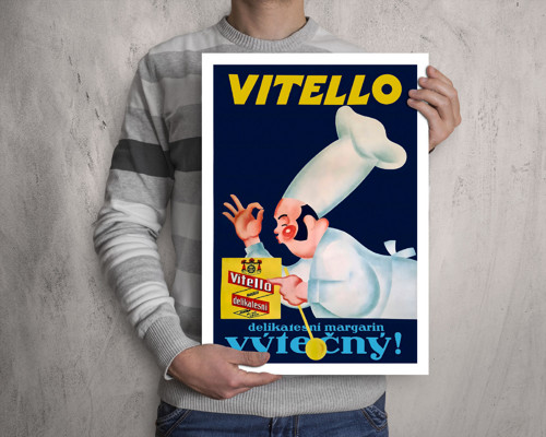 Vintage plakát Margarin Vitello - 1950 — foto 3
