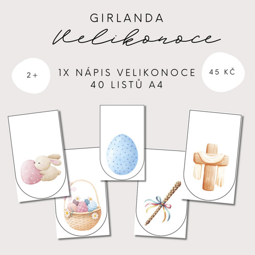 Girlanda - Velikonoce (PDF - tisk) — foto 2