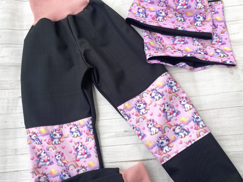 Softshell kalhoty Unicorn/černá jarní — foto 2