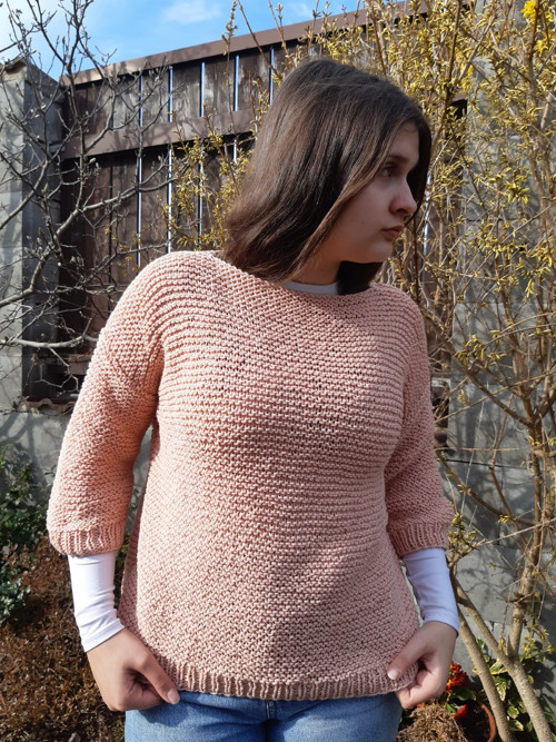 Svetr meruňkový - SLEVA — foto 2