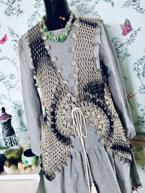 Boho vestička háčkovaná — foto 2
