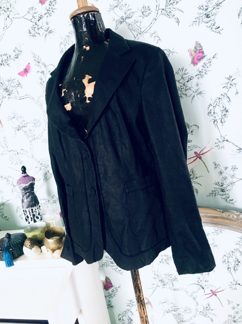 Sako black klasika lněné — foto 4