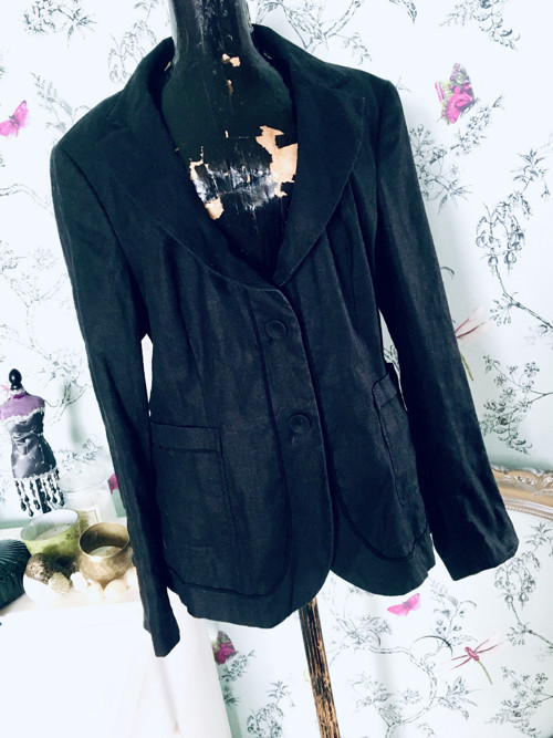 Sako black klasika lněné — foto 3