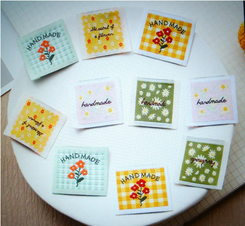 Nášivka / štítek Handmade (1ks) — foto 2