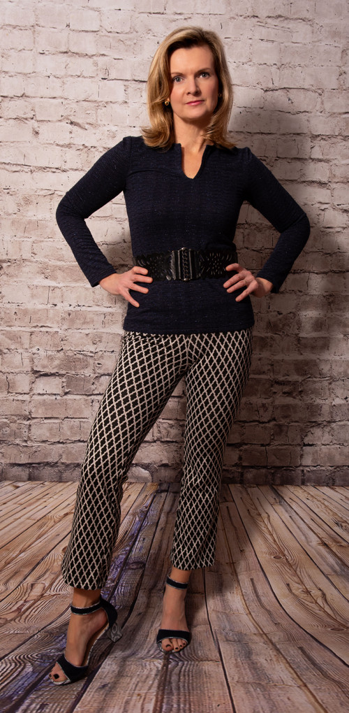 Tričko s límečkem - Dark blue - Vel. 36 — foto 4