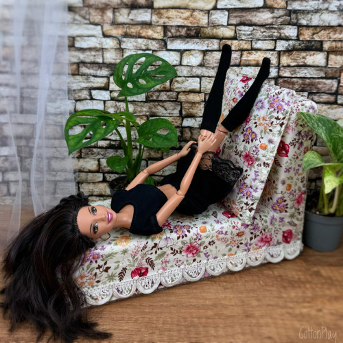 Podkolenky pro Barbie - černé — foto 2