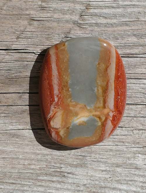 Placička - jaspis polychrom (48 mm) V960 — foto 3