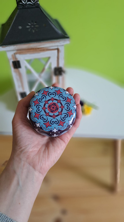 Svíčka v dóze mandala IV. — foto 4