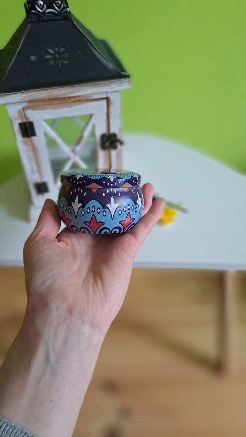Svíčka v dóze mandala IV. — foto 3
