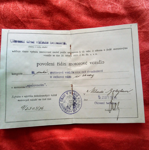 Řidičský průkaz — foto 3