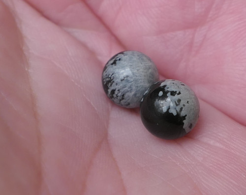 2 x kulička 8 mm - obsidián V970 — foto 6