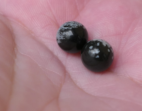 2 x kulička 8 mm - obsidián V970 — foto 4