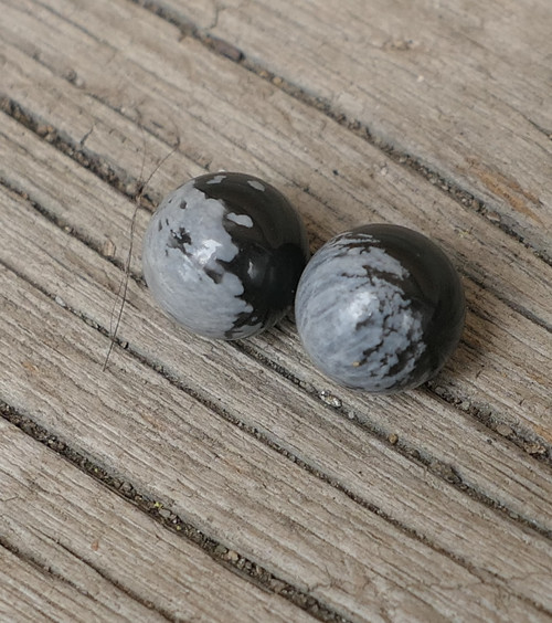 2 x kulička 8 mm - obsidián V970 — foto 3