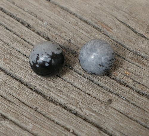 2 x kulička 8 mm - obsidián V970 — foto 2