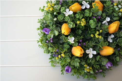 Jarní věnec s tulipány — foto 2