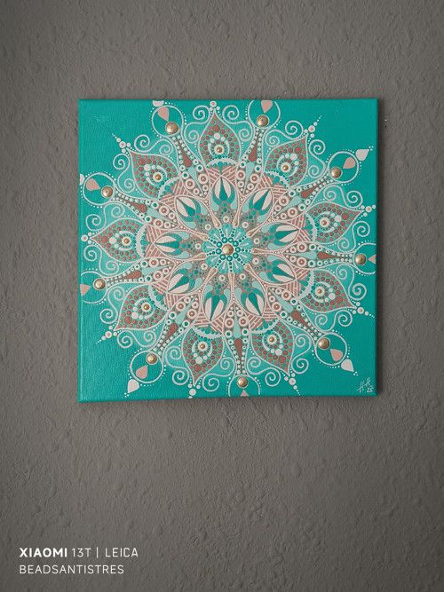 Nástěnná dekorace mandala (30x30cm) — foto 4