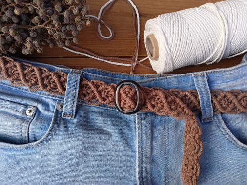 Boho pásek, macramé — foto 3