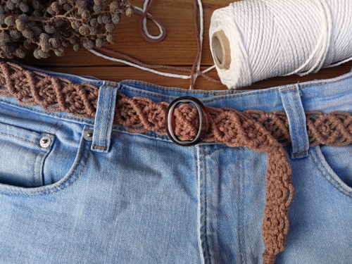 Boho pásek, macramé — foto 2
