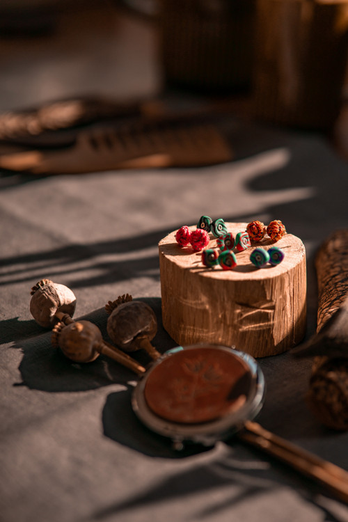 Uzlík / černý Horolezecké náušnice — foto 4
