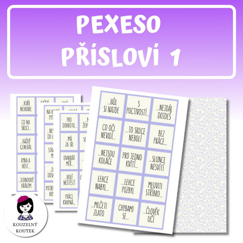 Pexeso přísloví pro děti (PDF) — foto 2