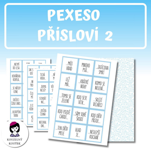 Pexeso přísloví pro děti (PDF) — foto 2