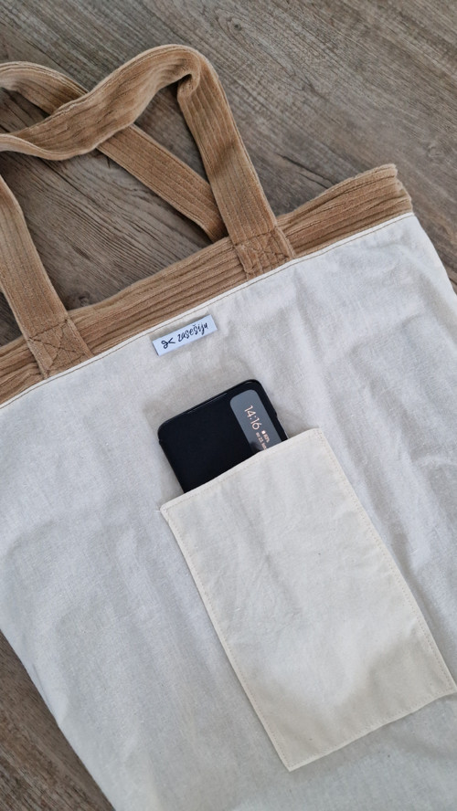 Upcy manšestrová taška — foto 4