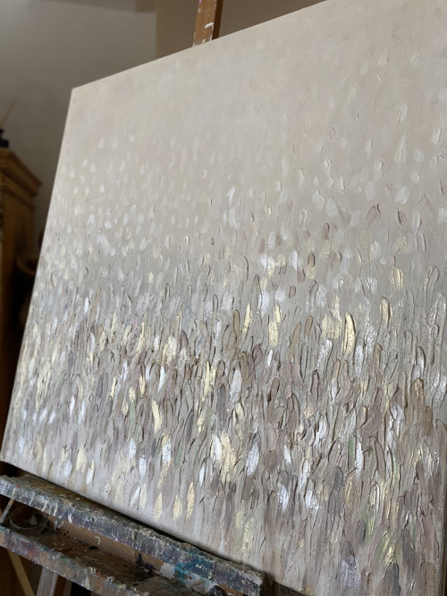 Štruktúrovaný abstrakt 80x80 — foto 2