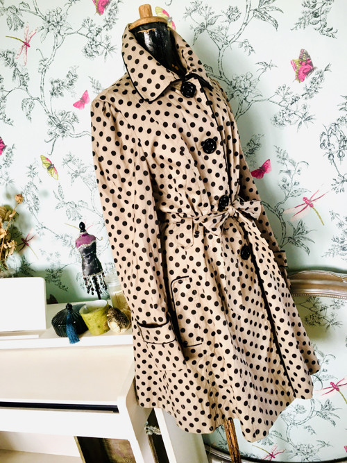 Kabát trenčkot dots — foto 4