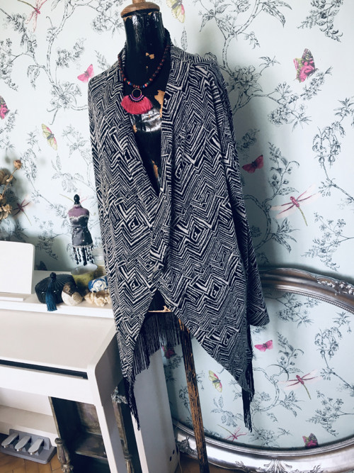 Kardigan boho aztécký — foto 4