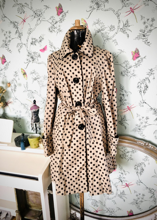 Kabát trenčkot dots — foto 2