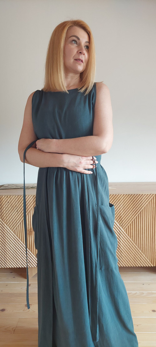 Lněné zavinovací šaty Célia — foto 4