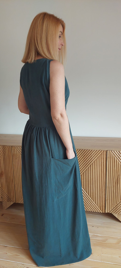 Lněné zavinovací šaty Célia — foto 3