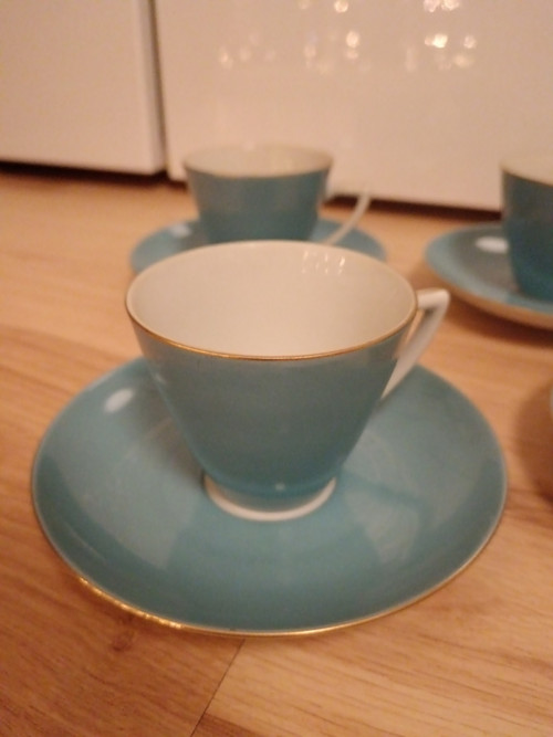 Porcelánový sada hrníčky a podšálky — foto 3