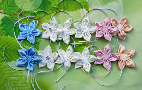 KANZASHI kytička modrá. č.164/5 — foto 3