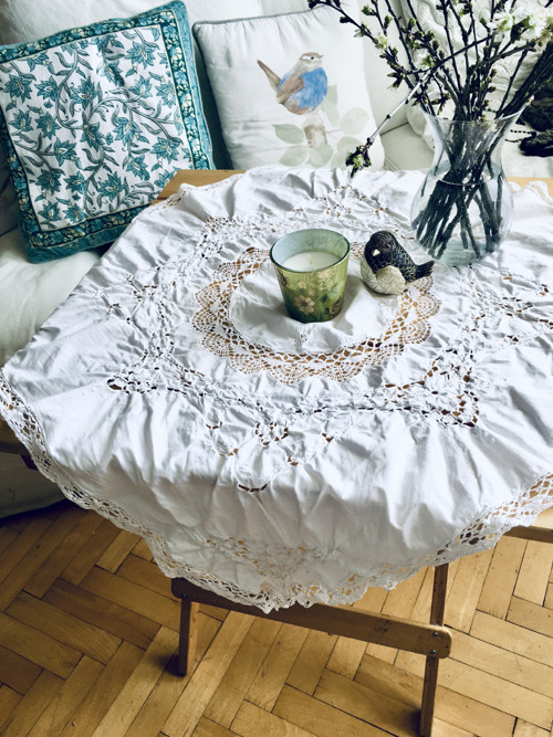 Ubrus vintage starobylý — foto 4